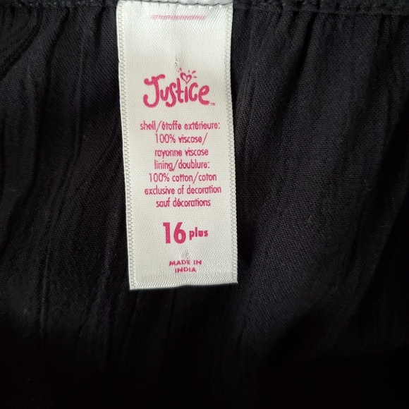 Kids Justice Black Jumpsuit Size 16 Plus - Picture 7 of 7